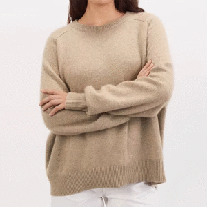 Custom 100% Crew Neck Cashmere Sweater Supplier