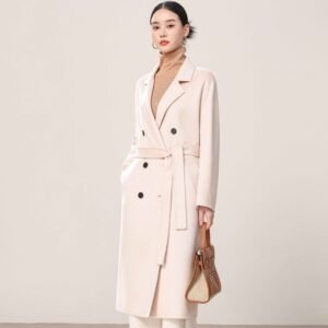 Wholesale Long Double Breasted Cashmere Coat Factory