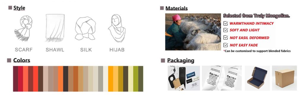 Cashmere Scarves Manufacturer Customization Services