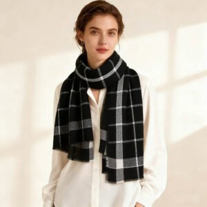 Wholesale Checkered Print Cashmere Scarves Manufacturer