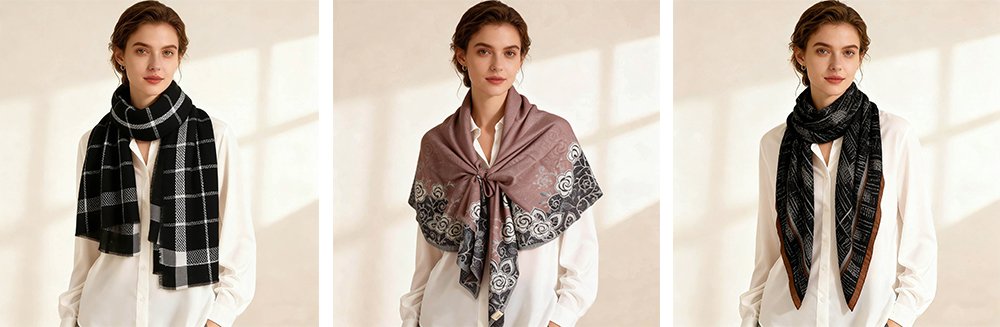 Jingshang Custom Cashmere Scarves Manufacturer Products
