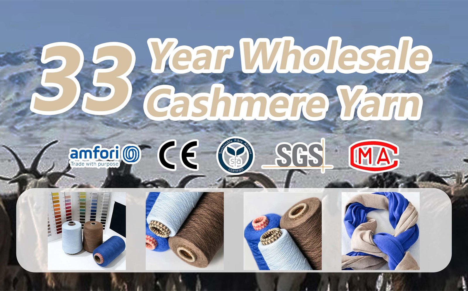 Wholesale Blended Knitted Cashmere Yarn Suppliers banner