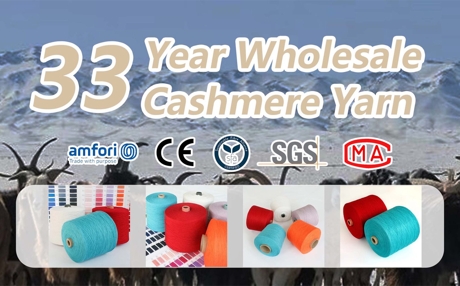 Wholesale Mongolian Cashmere Yarn Suppliers banner