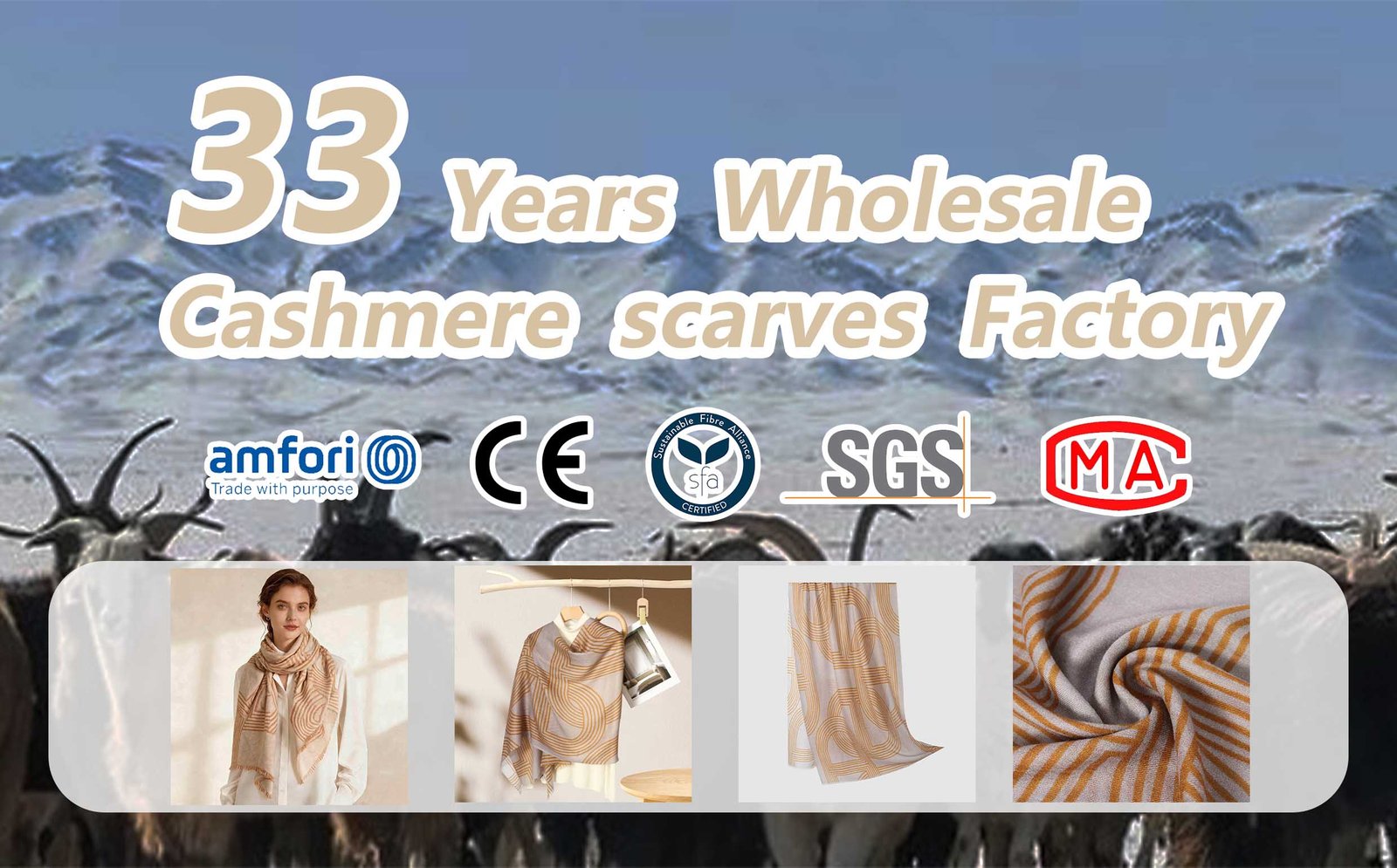 Wholesale Ring Lock Cashmere Scarf Manufacturers banner