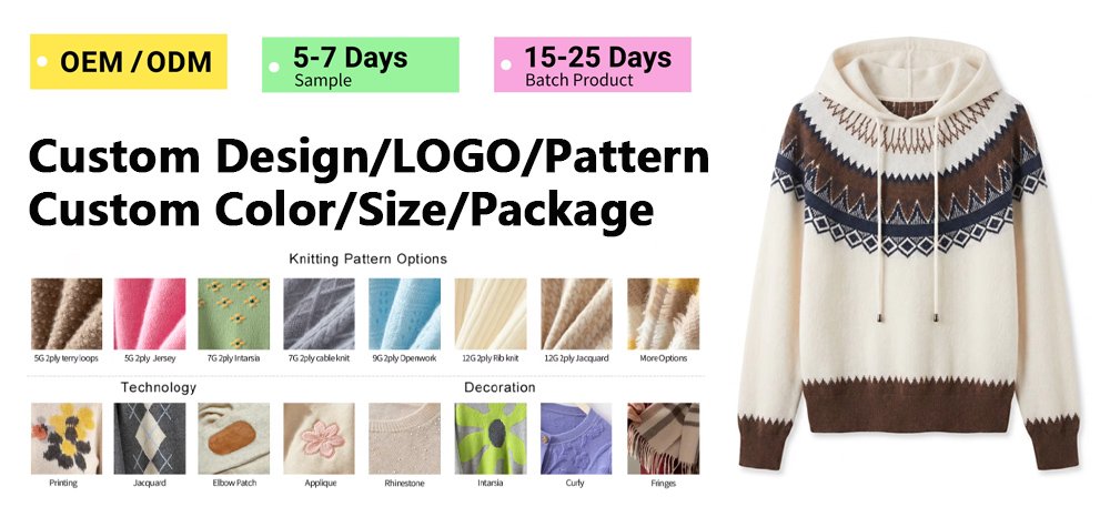 Jingshang Cashmere Sweater Manufacturer Comprehensive Custom Services