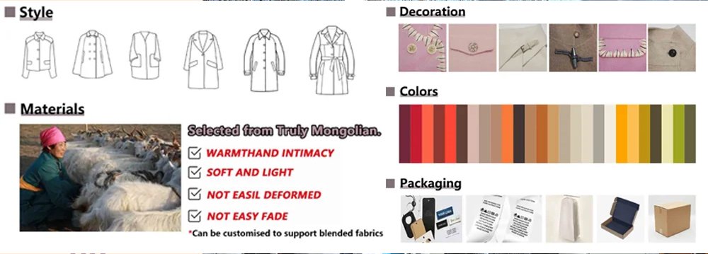 Fabricantes de abrigos de cachemir Jingshang – Servicios de personalización