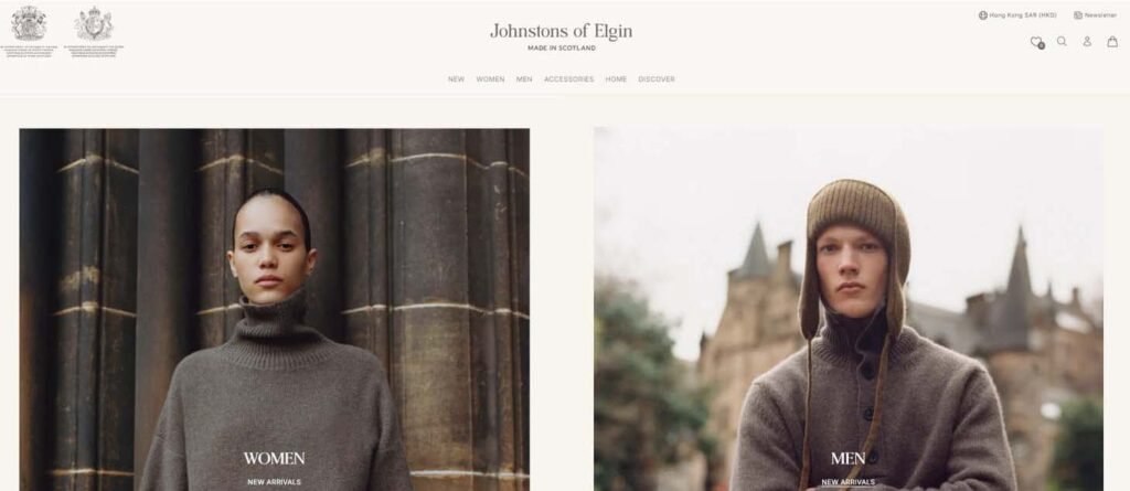 Cashmere Sweater Manufacturers Johnstons of Elgin