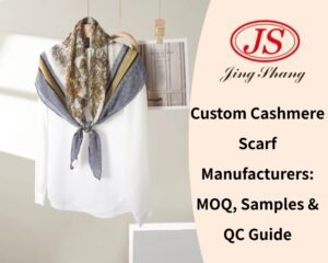 Custom Cashmere Scarf Manufacturers: MOQ, Samples & QC Guide