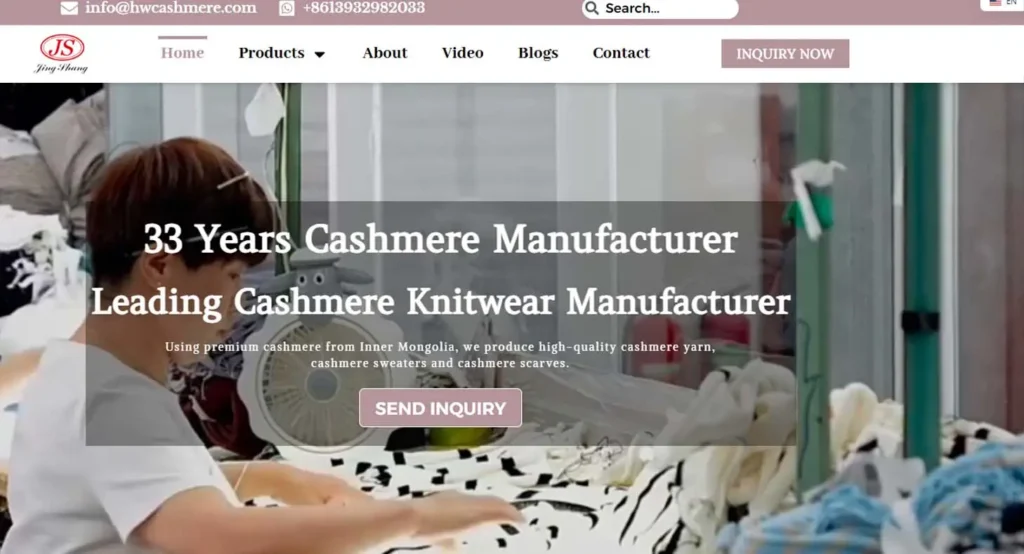 Custom Cashmere Sweaters Manufacturer Company Scale