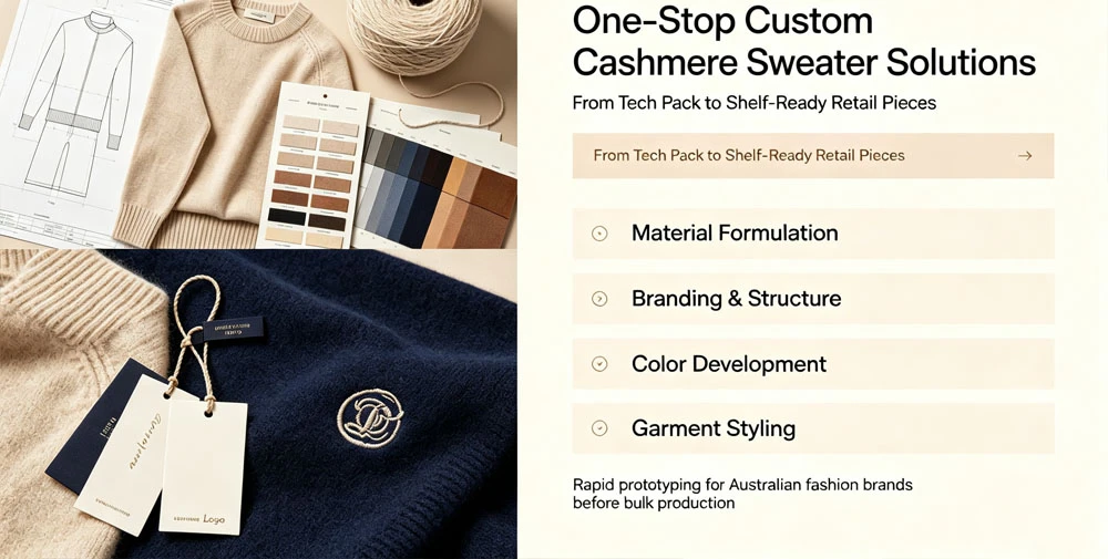 Custom Cashmere Sweaters Manufacturer Customization Services